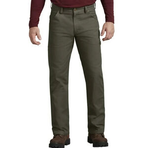 Genuine Dickies Green Flex Duck Utility Carpenter Jean Size Men's 44x32 NEW